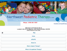 Tablet Screenshot of nwpedtherapy.com